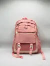 Thumbnail Trendy Peach Backpack for Girls0