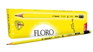 Bahadur Floro Lead Pencils with Eraser (12 Pack)