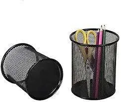 Metal Mesh Pen Holder Jar