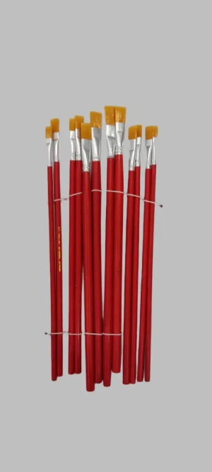 Multi-Shape Kids Paint Brush Set (12 Pieces)