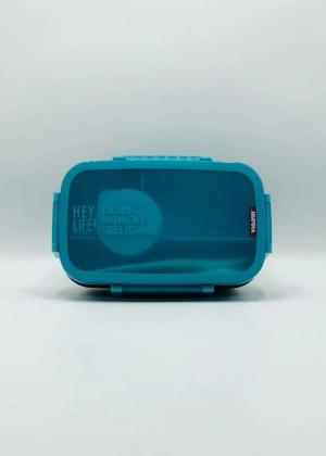 Uissbia 2-Compartment Leak-Proof Lunch Box Blue