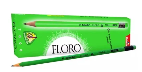 pImg-Bahadur Floro Lead Pencils with Eraser (12 Pack)3