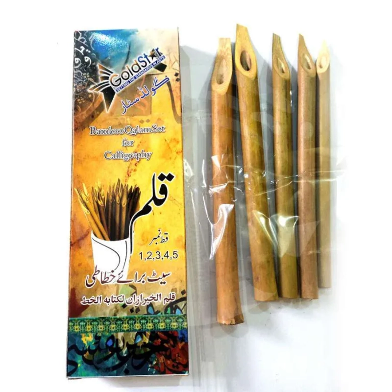 pImg-Goldstar Bamboo Calligraphy Qalam Set (5 Pieces)1