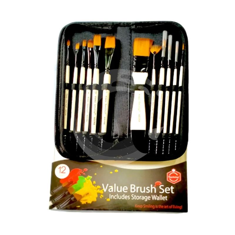 pImg-Keep Smiling Value Brush Set (12 Pieces)1