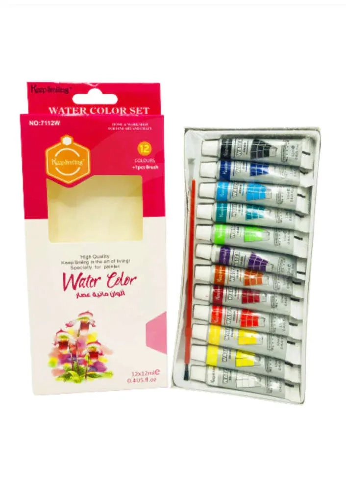 pImg-Keep Smiling Watercolor Tubes Set (12 Colors)2