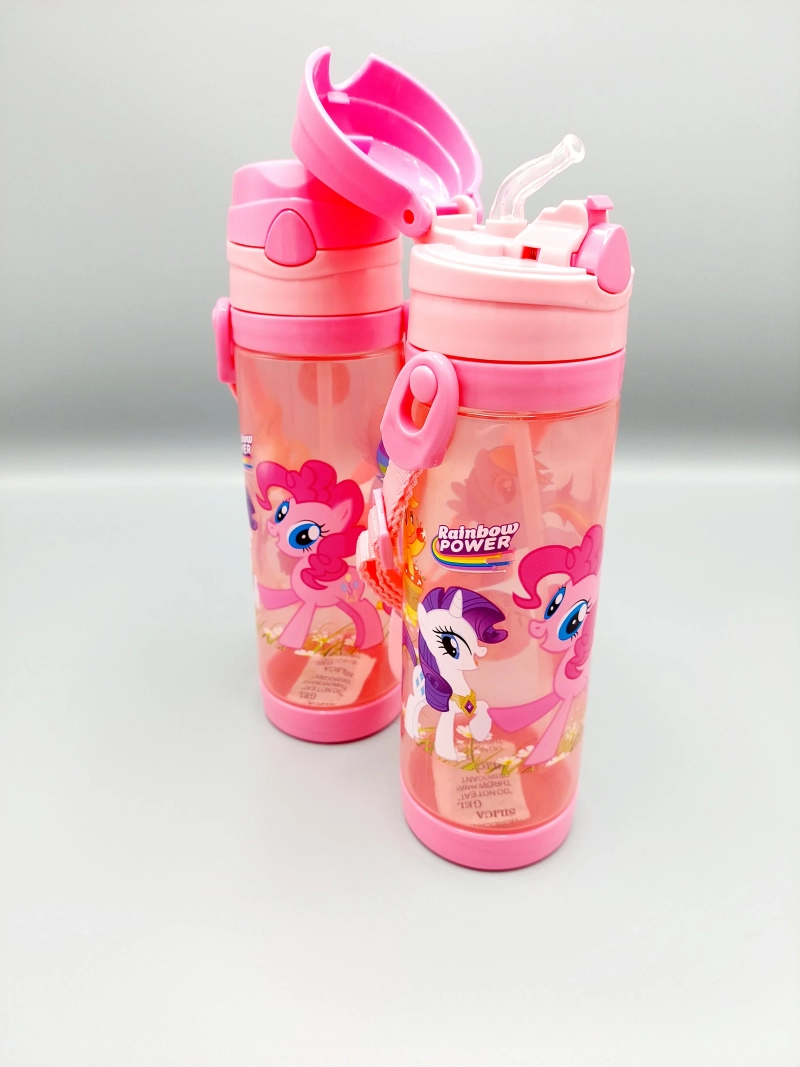 pImg-Little Pony Girls Water Bottle with Straw3