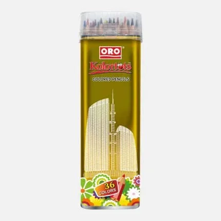 pImg-ORO Kolortots 36 Color Pencils Tin3
