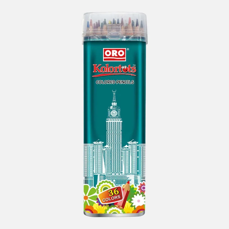 pImg-ORO Kolortots 36 Color Pencils Tin4