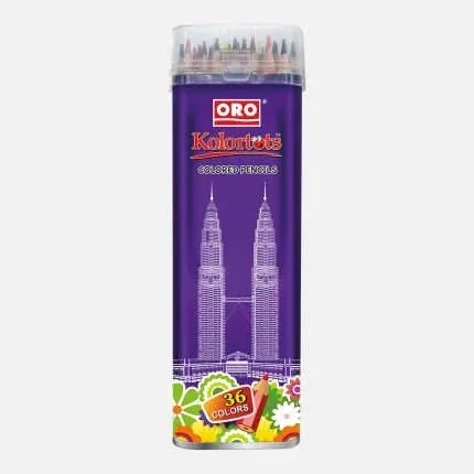 pImg-ORO Kolortots 36 Color Pencils Tin2
