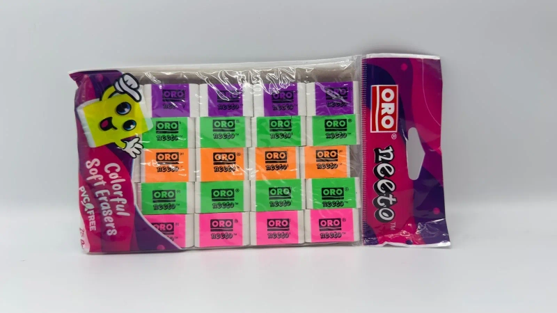 pImg-ORO Neeto Colorful Erasers Box (60 Pieces)3