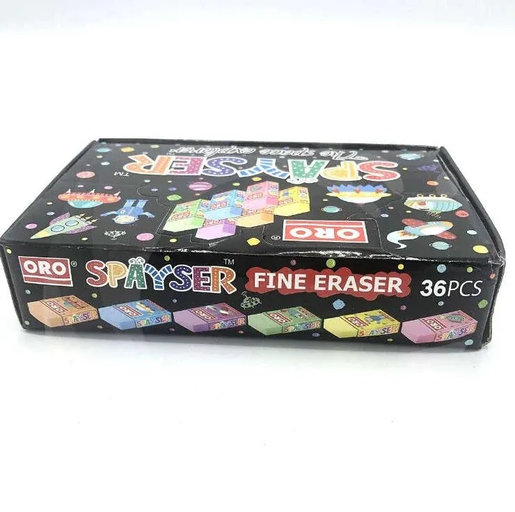 pImg-ORO Spayser Colorful Erasers Box (36 Pieces)7