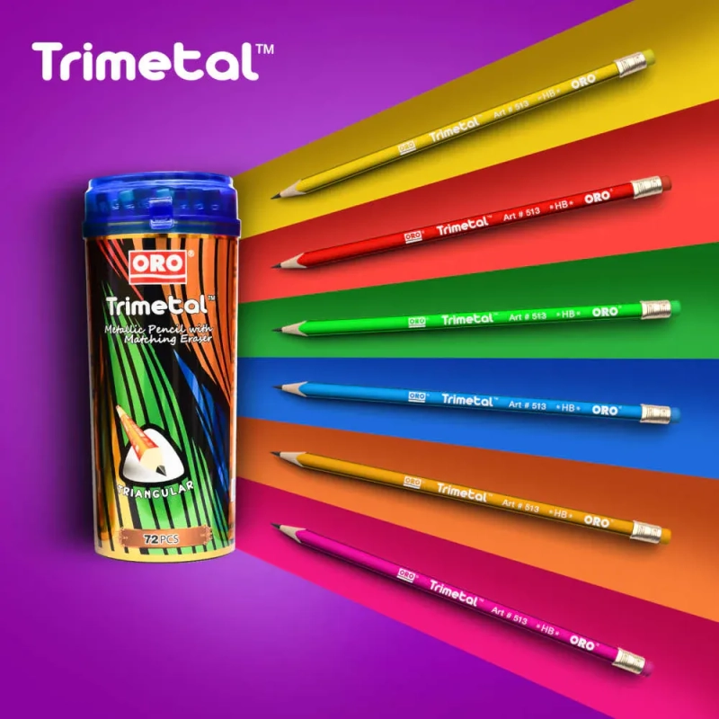 pImg-ORO Trimetal Lead Pencils Jar (72 Pieces)4