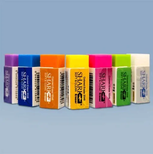 pImg-Shark Colorful Erasers Pack (8 Colors)3