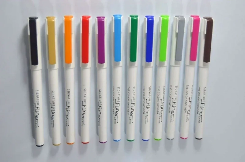 pImg-Signature Fineliner Pointer Set (12 Colors)2