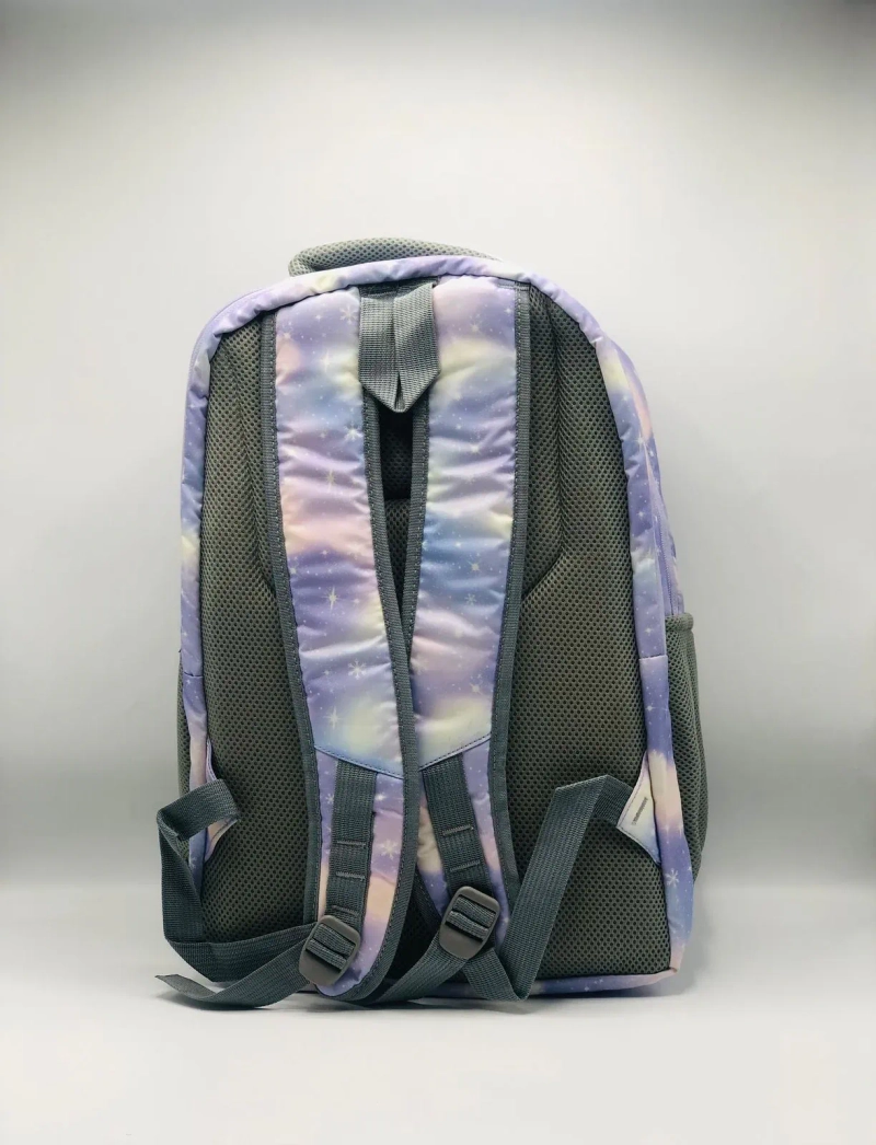 pImg-Star & Floral Print Girls School Backpack2