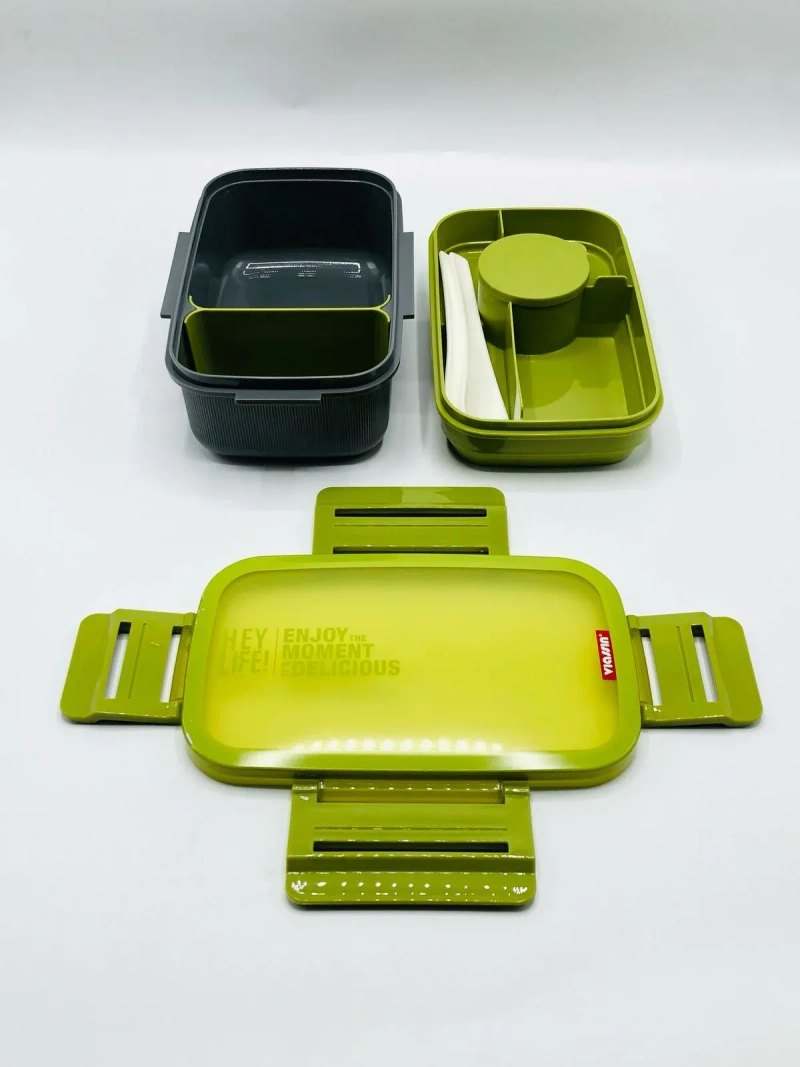 pImg-Uissbia 2-Compartment Leak-Proof Lunch Box Pink3
