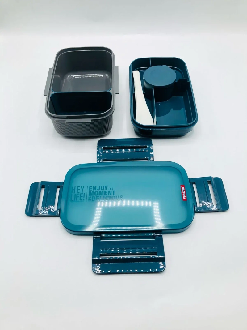 pImg-Uissbia 2-Compartment Leak-Proof Lunch Box Green3
